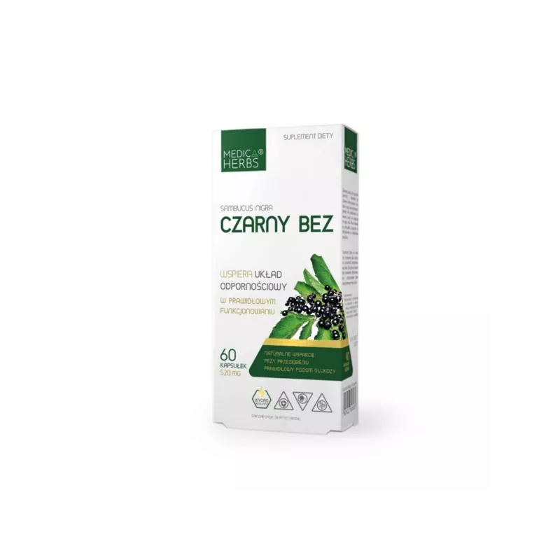 Medica Herbs Czarny Bez 520 mg 60 kap