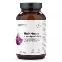 Aura Herbals Hair Mania + keratyna 20 mg 120 k Aura Herbals Hair Mania + keratyna 20 mg 120 k