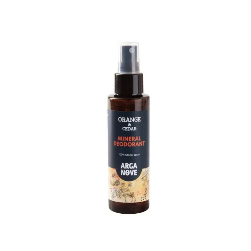 Arganove Deo ałun Orange & Cedar mineralny 100 ml