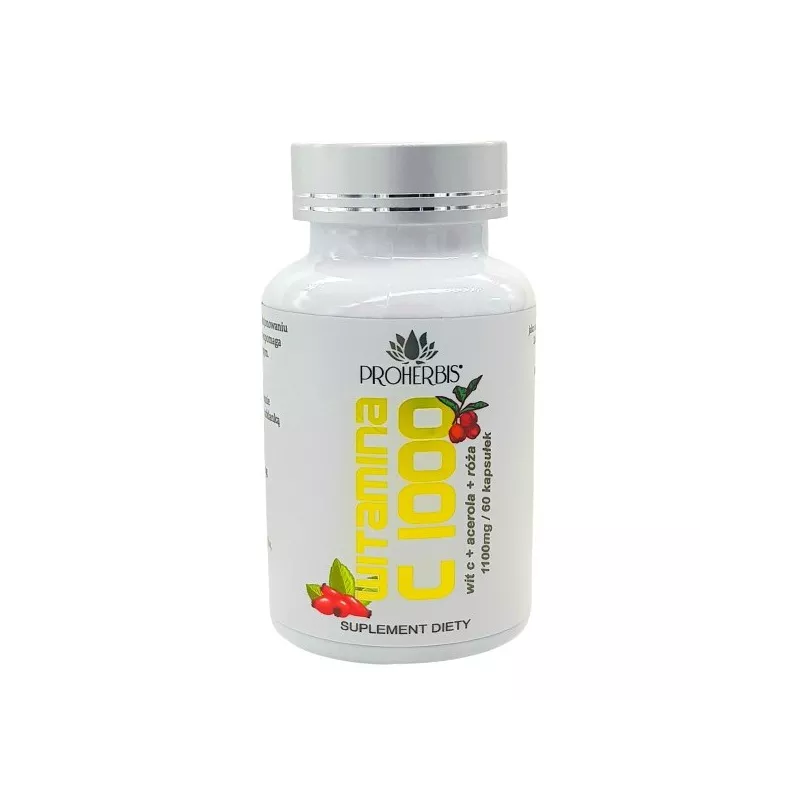 Proherbis Witamina C  1000 mg acerola róża 60 k