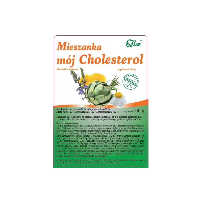Flos Mieszanka Mój Cholesterol 100 g Flos Mieszanka Mój Cholesterol 100 g