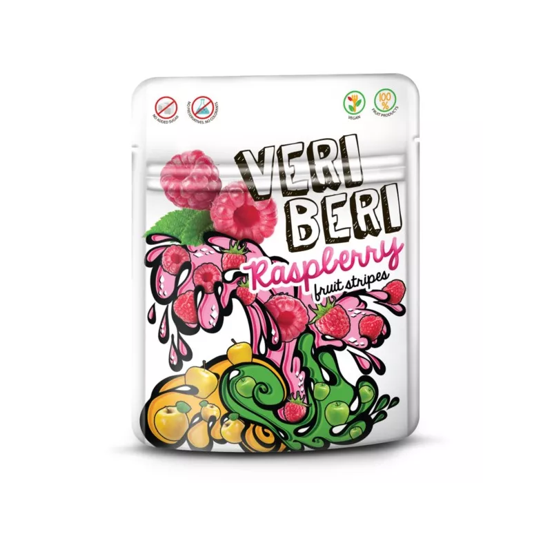 Veri Beri Bezglutenowe żelki malinowe 50 g Veri Beri Bezglutenowe żelki malinowe 50 g