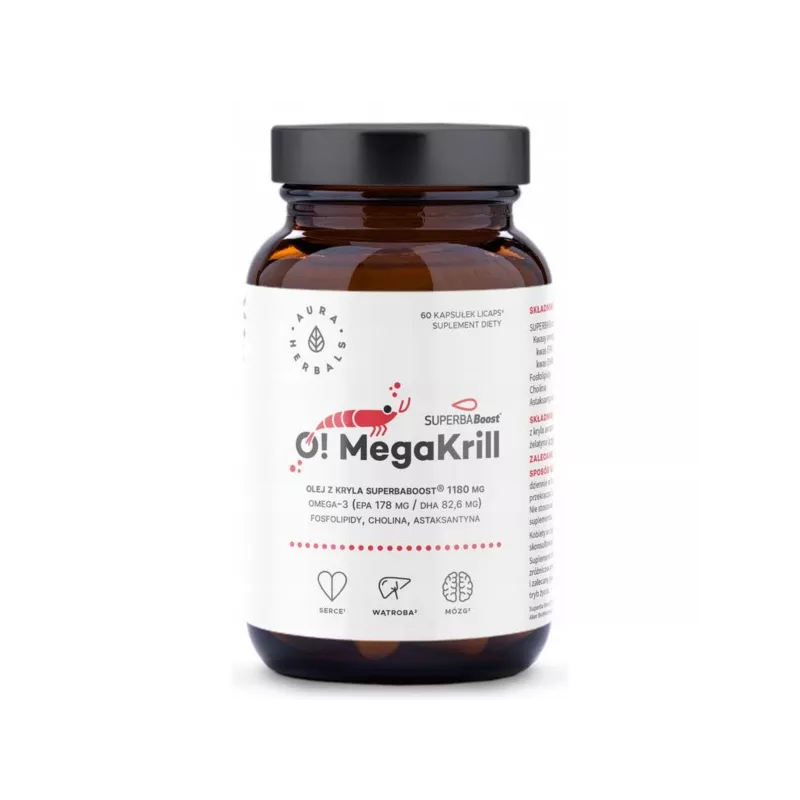 Aura Herbals O! MegaKrill 1180 mg 60 k Aura Herbals O! MegaKrill 1180 mg 60 k