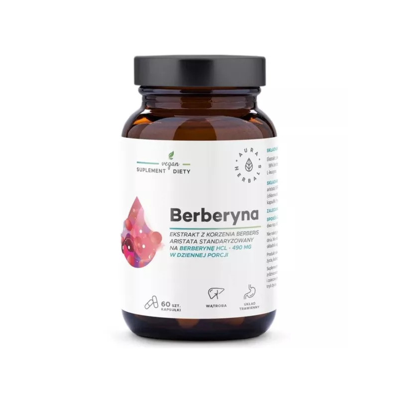 Aura Herbals Berberyna 490 mg 60 k Aura Herbals Berberyna 490 mg 60 k