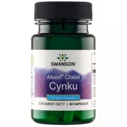 Swanson Albion Chelat Cynku 15 mg 60 k Swanson Albion Chelat Cynku 15 mg 60 k