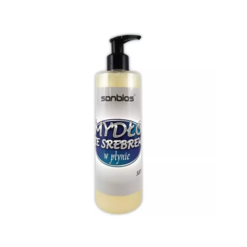 Sanbios Mydło W Płynie Ze Srebrem 300 ml Sanbios Mydło W Płynie Ze Srebrem 300 ml