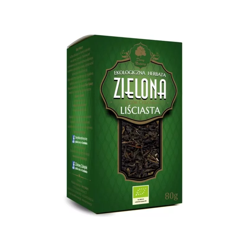 DARY NATURY HERBATA ZIELONA LIŚCIASTA 80G