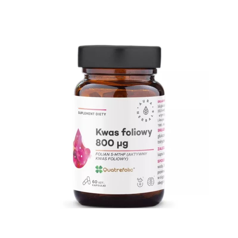 Aura Herbals Kwas Foliowy 60 k Aura Herbals Kwas Foliowy 60 k