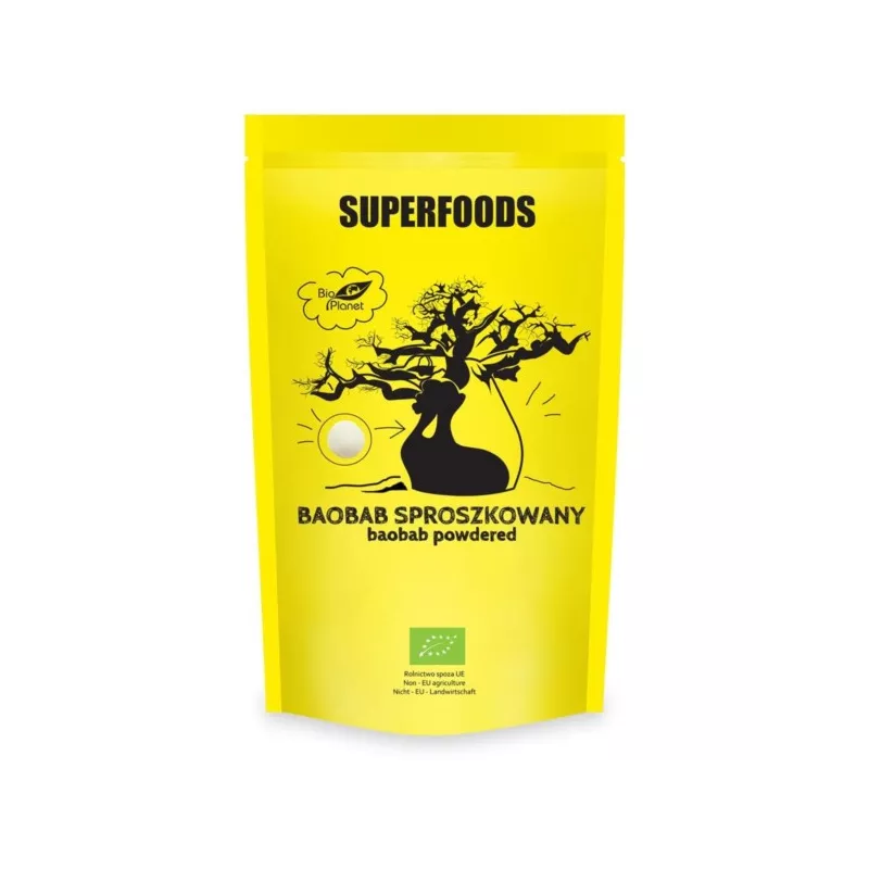 SUPERFOODS Baobab sproszkowany BIO 150g BIO PLANET SUPERFOODS Baobab sproszkowany BIO 150g BIO PLANET