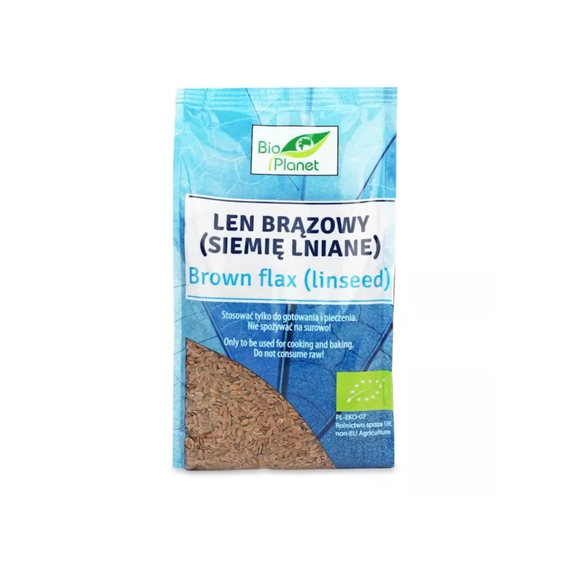 BIO PLANET Len brązowy (siemię lniane) BIO 400g BIO PLANET Len brązowy (siemię lniane) BIO 400g