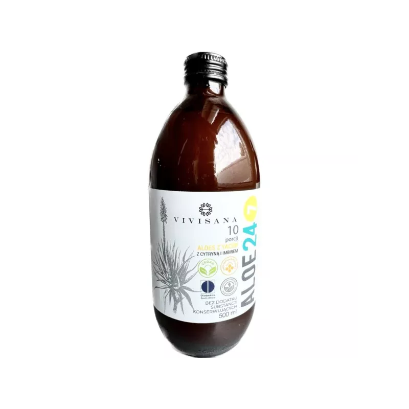 VIVISANA Sok z Aloesu 24/7  Imbir Cytryna 500 ml