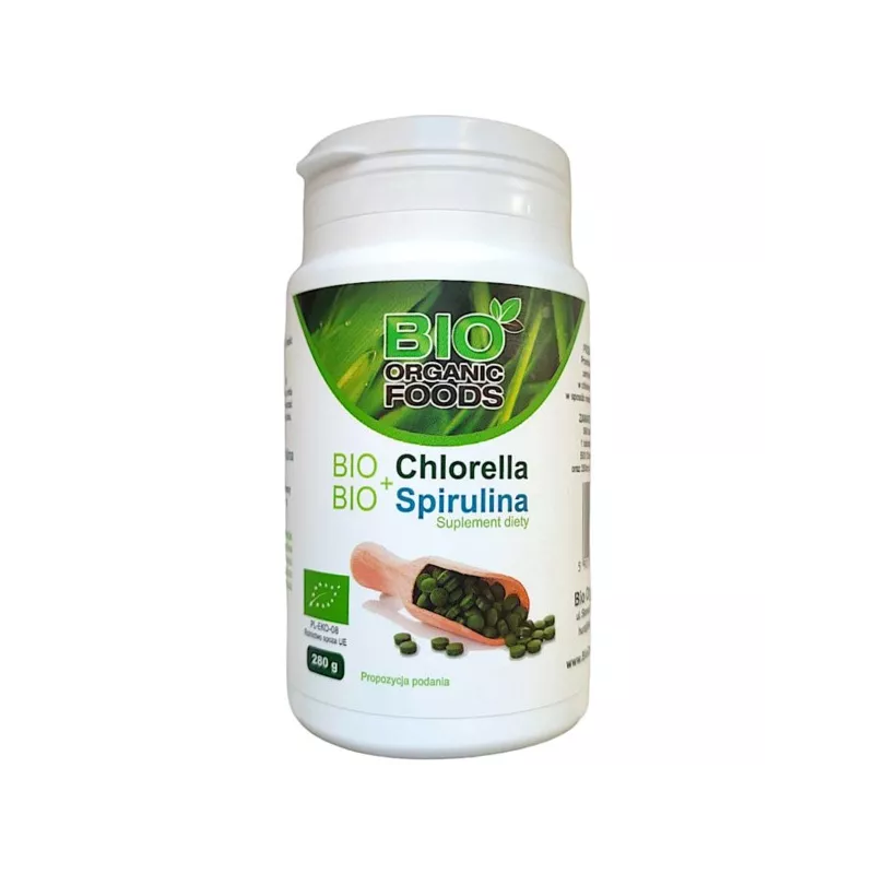 BIO ORGANIC FOOD BIO Chlorella + BIO Spirulina BIO ORGANIC FOOD BIO Chlorella + BIO Spirulina