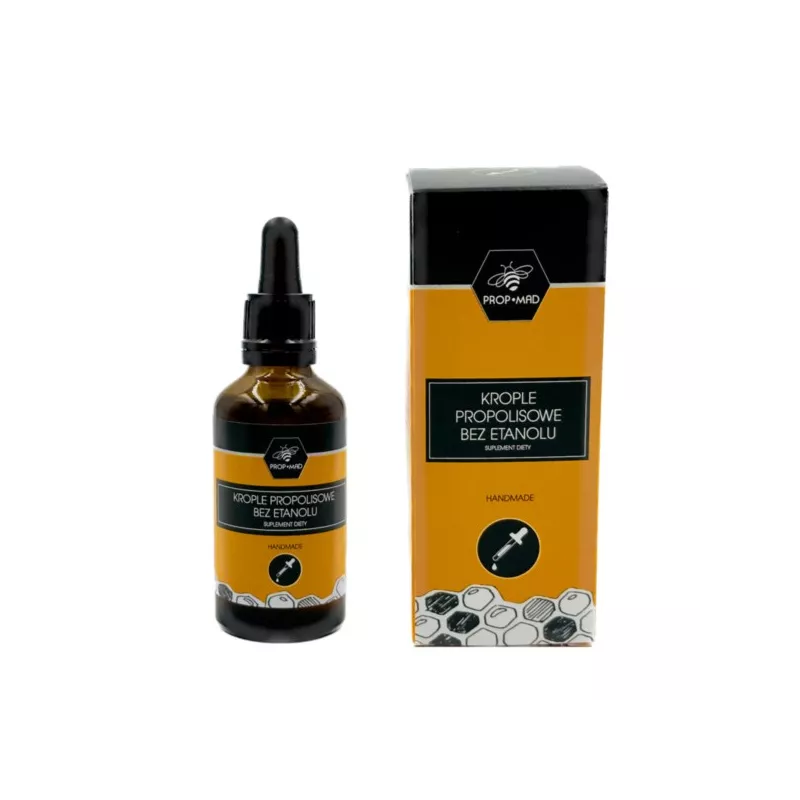 PROP-MAD Krople propolisowe bez etanolu 50 ml PROP-MAD Krople propolisowe bez etanolu 50 ml