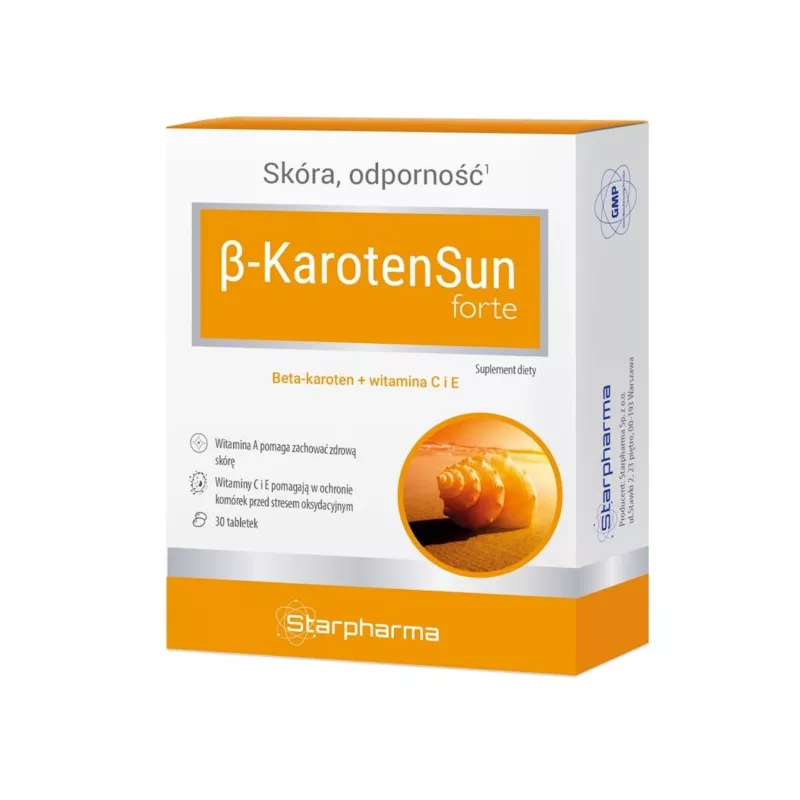Starpharma Beta Karoten Sun Forte 30 tabletek Starpharma Beta Karoten Sun Forte 30 tabletek