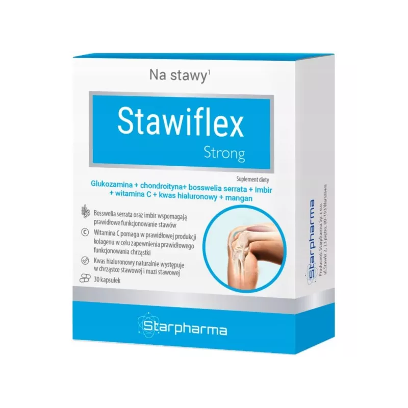 Starpharma Stawiflex strong 30 kapsułek stawy. Starpharma Stawiflex strong 30 kapsułek stawy.