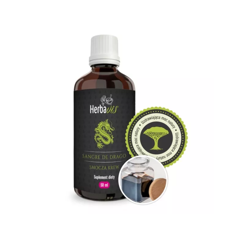 HerbaVis Smocza krew 50 ml Sangre de drago szkło HerbaVis Smocza krew 50 ml Sangre de drago szkło