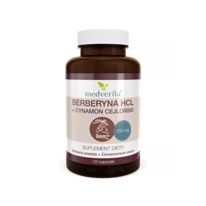 Medverita Berberyna HCL 98% + Cynamon 120 k Medverita Berberyna HCL 98% + Cynamon 120 k