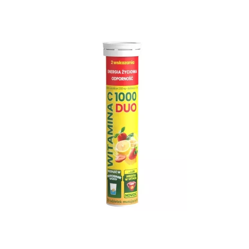Uniphar Witamina C 1000 DUO 20 tabletek Uniphar Witamina C 1000 DUO 20 tabletek