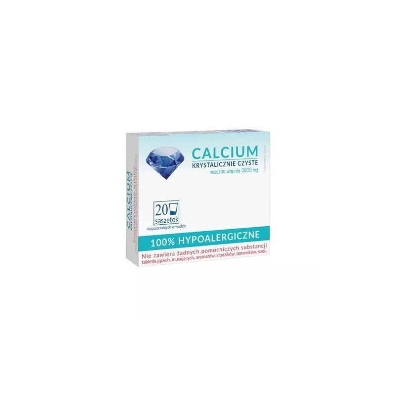 Uniphar Calcium Krystalicznie Czyste 20 saszetek Uniphar Calcium Krystalicznie Czyste 20 saszetek
