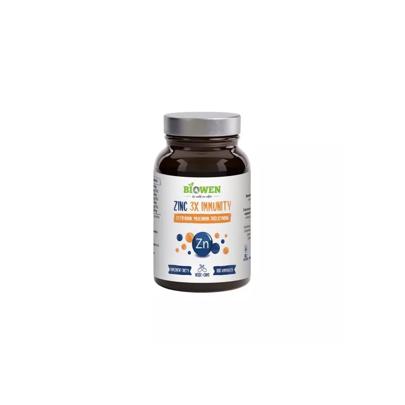 Biowen Zinc 3 x Immunity 100 kapsułek
