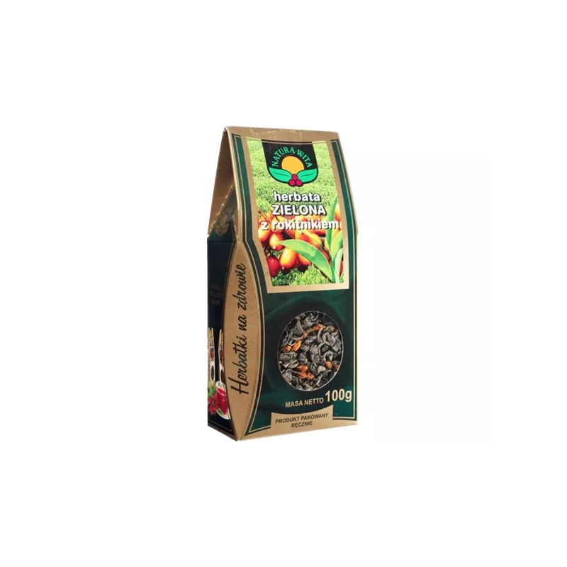 NW HERBATA ZIELONA Z ROKITNIKIEM 100G