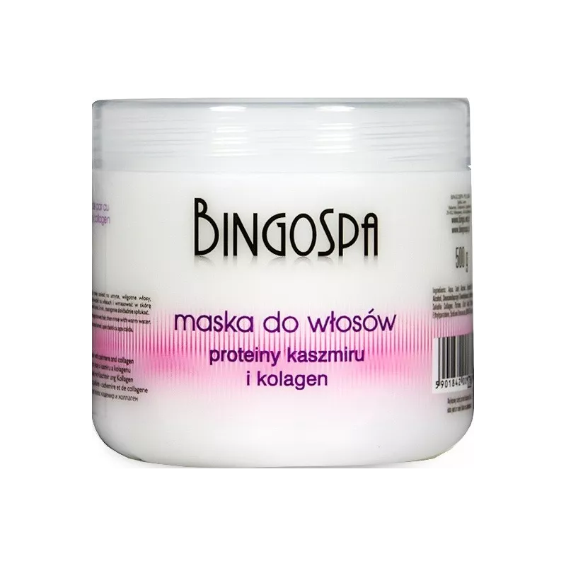 BINGO MASKA WŁOSY KASZMIR PROTEINY 500g BINGO MASKA WŁOSY KASZMIR PROTEINY 500g