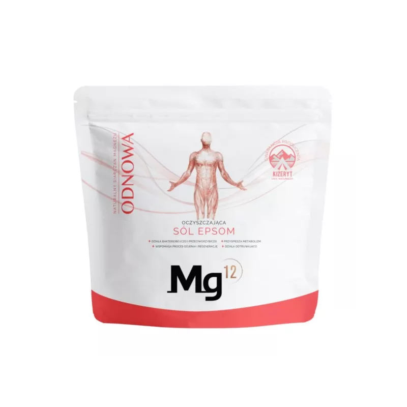 Mg12 Sól Epsom Odnowa 1Kg Siarczan Do Kąpieli