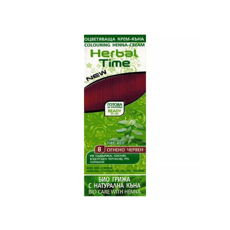 Herbal Time Naturalna Henna ognista Czerwień 75 ml