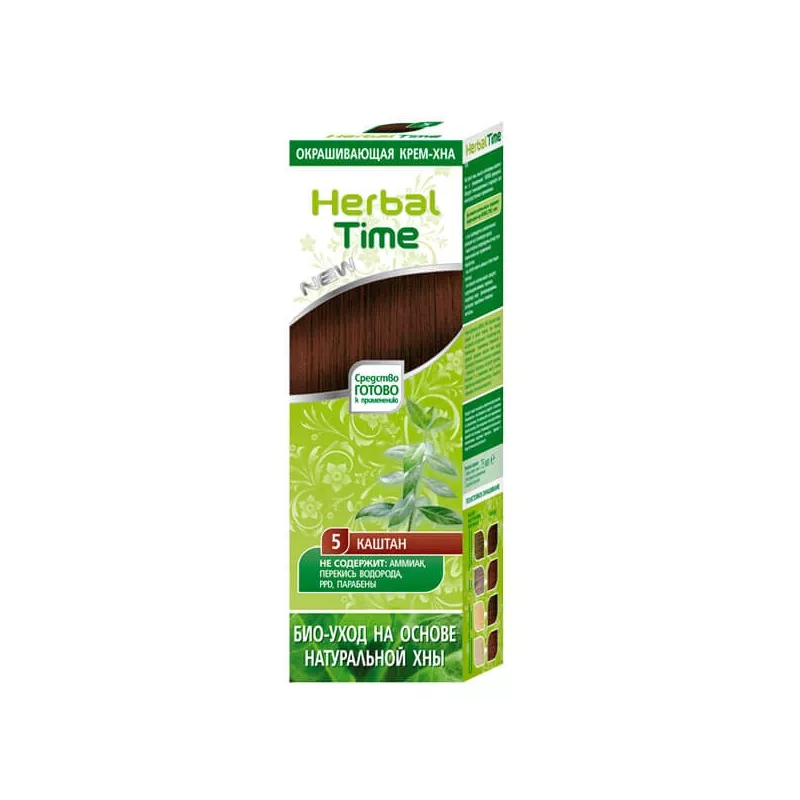 Herbal Time Naturalna Henna KASZTAN 75 ml Herbal Time Naturalna Henna KASZTAN 75 ml
