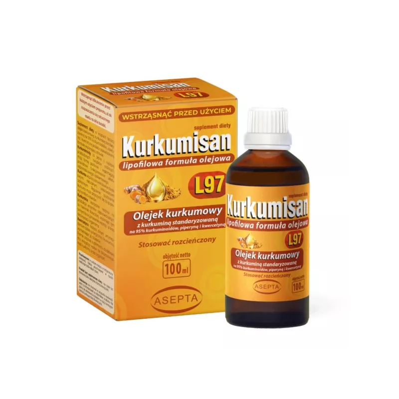 Asepta Kurkumisan L97 100 ml olej kurkumowy Asepta Kurkumisan L97 100 ml olej kurkumowy