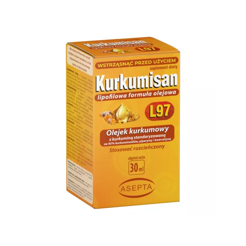 Asepta Kurkumisan L97 30 ml olej kurkumowy Asepta Kurkumisan L97 30 ml olej kurkumowy