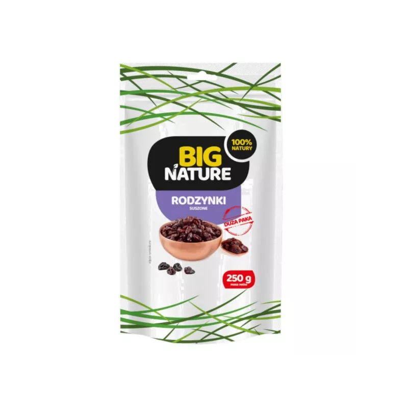 Big Nature Rodzynki suszone 250 g Big Nature Rodzynki suszone 250 g