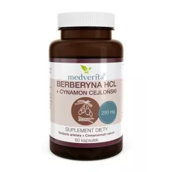 Medverita Berberyna HCL 98% + Cynamon 60 k Medverita Berberyna HCL 98% + Cynamon 60 k
