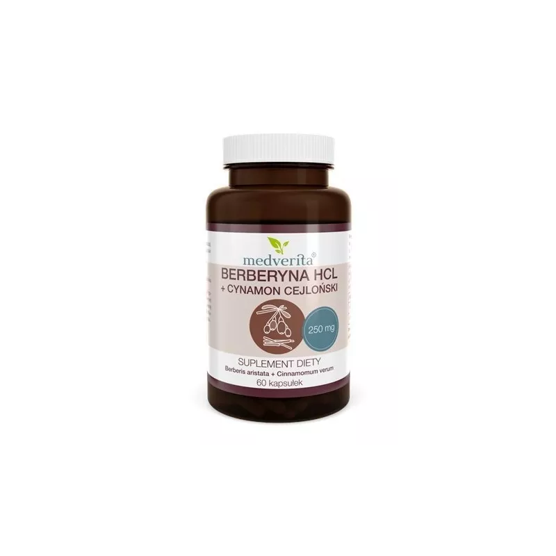 Medverita Berberyna HCL 98% + Cynamon 60 k Medverita Berberyna HCL 98% + Cynamon 60 k
