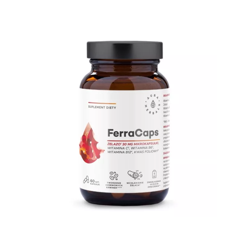 Aura Herbals FerraCaps 60 szt Aura Herbals FerraCaps 60 szt
