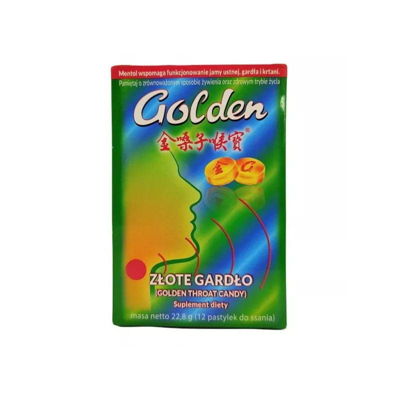 Złote Gardło Golden Throat Candy 12 pastylek