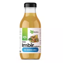 Ekamedica Syrop Imbir z cytryną bez dodatku cukru Ekamedica Syrop Imbir z cytryną bez dodatku cukru