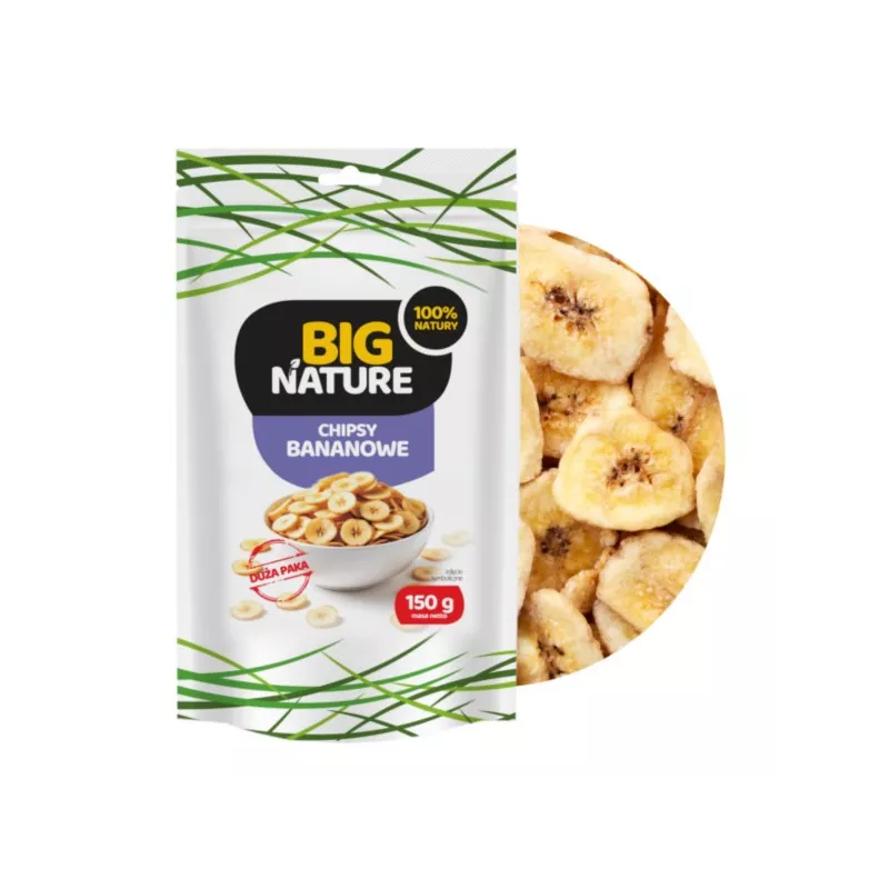 Big Nature Chipsy Bananowe 150 g Big Nature Chipsy Bananowe 150 g