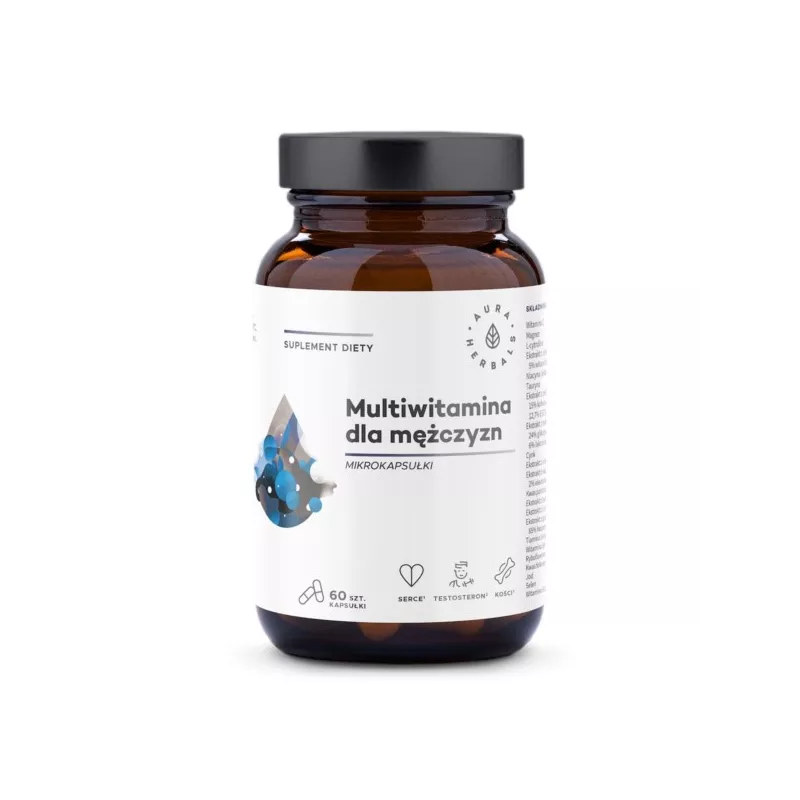 Aura Herbals Multiwitamina dla mężczyzn 60 kaps Aura Herbals Multiwitamina dla mężczyzn 60 kaps