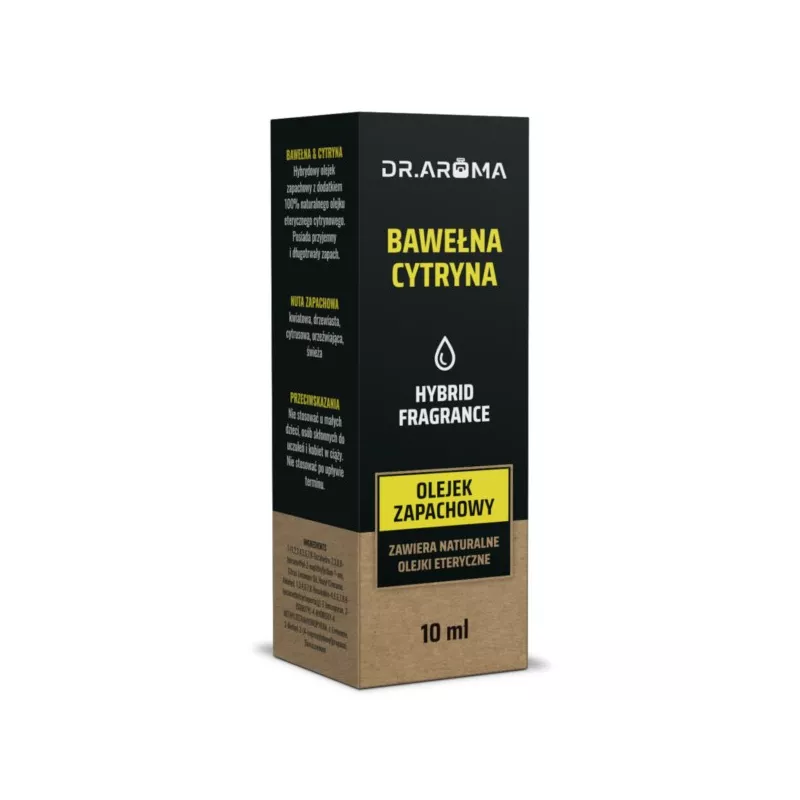 DR.AROMA Olejek BAWEŁNA & CYTRYNA 10 ML DR.AROMA Olejek BAWEŁNA & CYTRYNA 10 ML