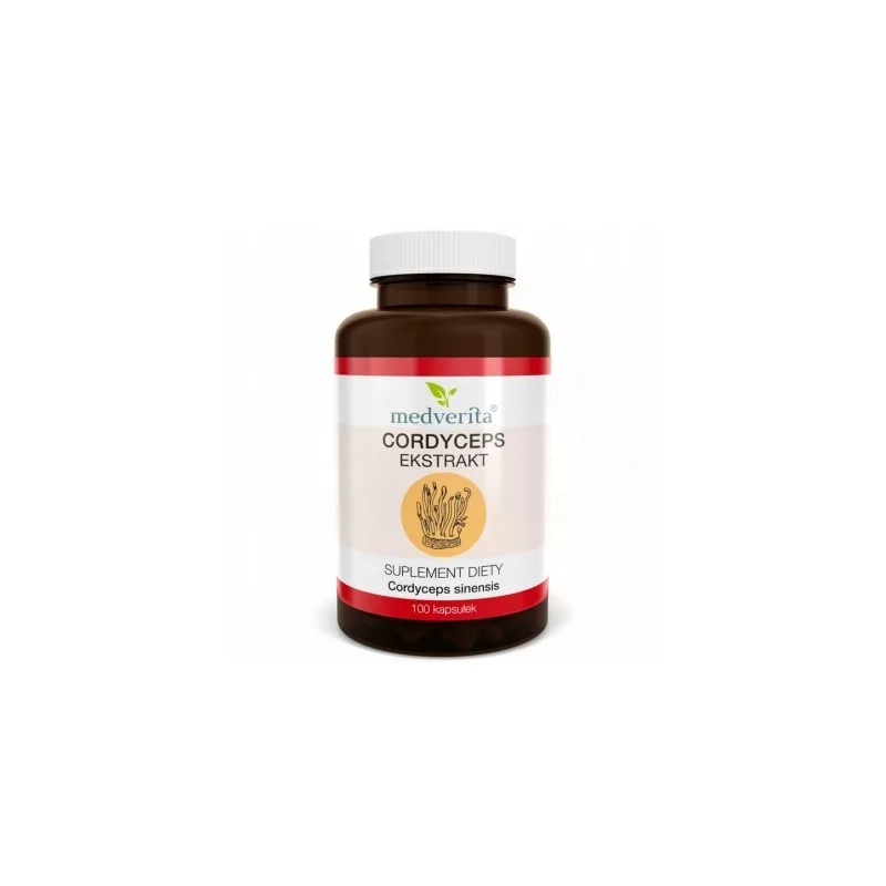 Medverita Cordyceps ekstrakt 500 mg 120 kapsuek Medverita Cordyceps ekstrakt 500 mg 120 kapsuek