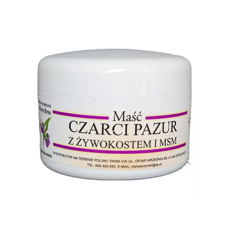 Farm-vix Maść z Czarciego Pazura z Żywokostem MSM