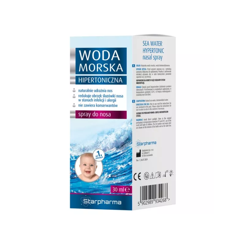 Starpharma Woda Morska Hipertoniczna 30 ml Starpharma Woda Morska Hipertoniczna 30 ml