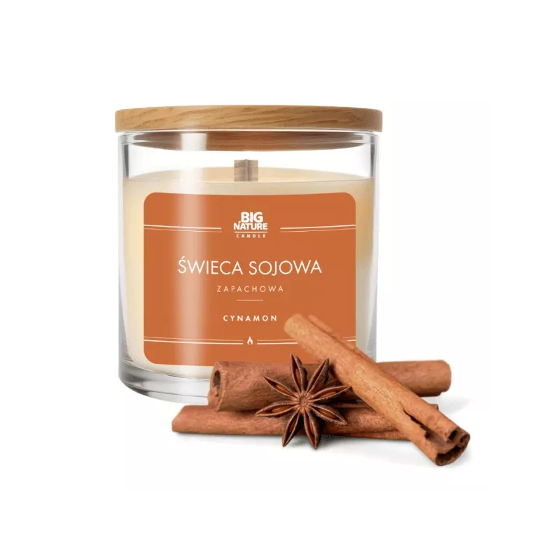 Big Nature Świeca Sojowa CYNAMON 215 g