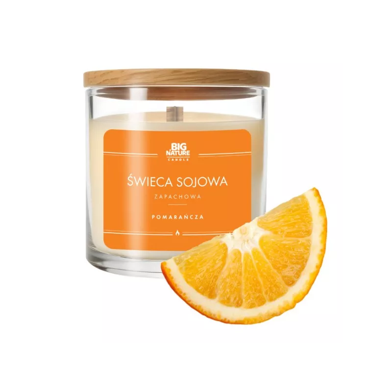 Big Nature Świeca Sojowa POMARAŃCZA 215 g