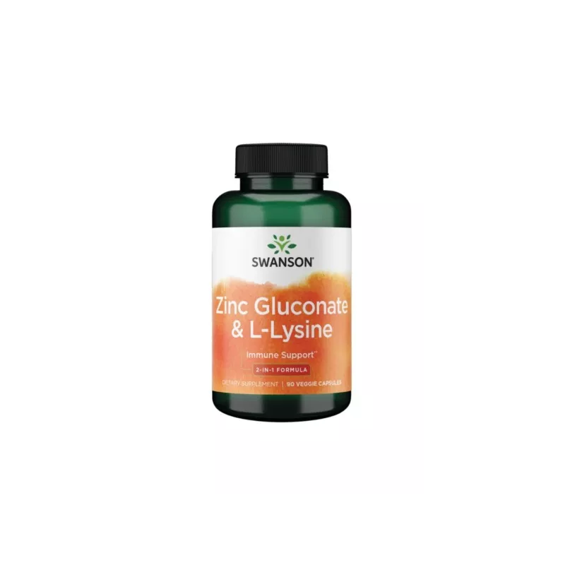 Swanson Cynk Gluconate & L- lizyna 90 kaps