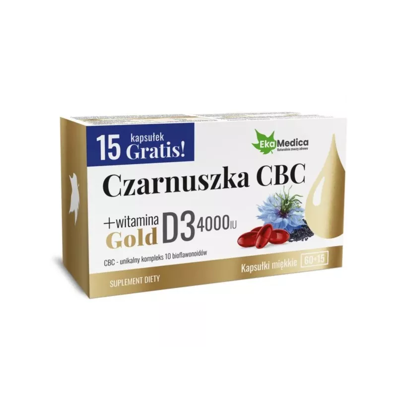 Ekamedica Czarnuszka CBC Gold 75 k Ekamedica Czarnuszka CBC Gold 75 k