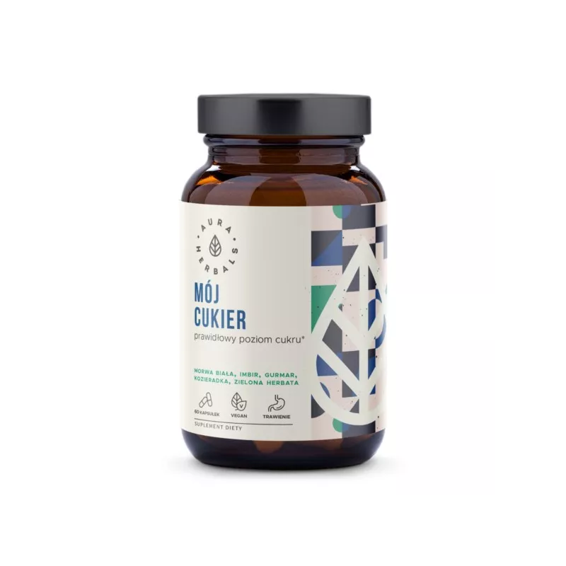 Aura Herbals Mój cukier prawidłwy poziom 60k linia Aura Herbals Mój cukier prawidłwy poziom 60k linia