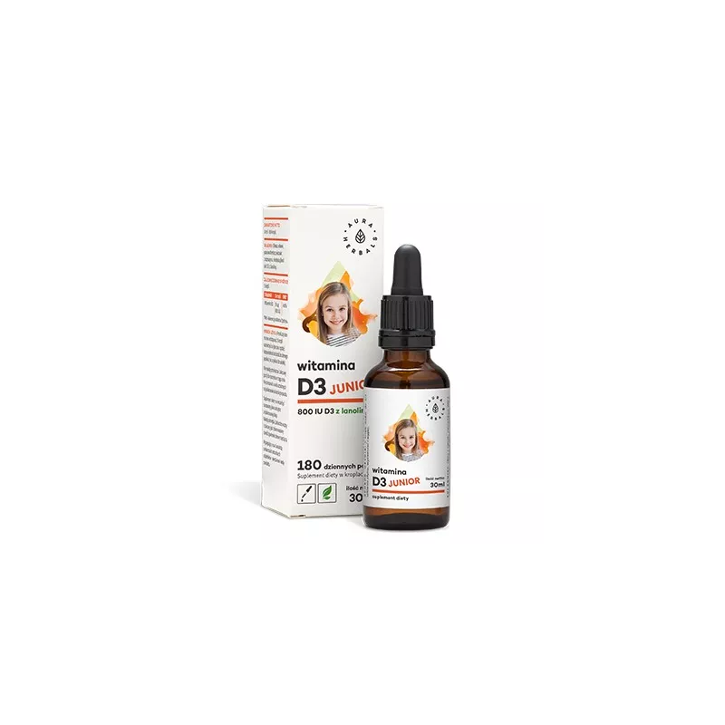Aura Herbals Witamina D3 Junior 30Ml Aura Herbals Witamina D3 Junior 30Ml
