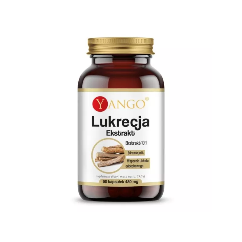 Yango Lukrecja Ekstrakt 60 Kapsułek 430Mg Yango Lukrecja Ekstrakt 60 Kapsułek 430Mg